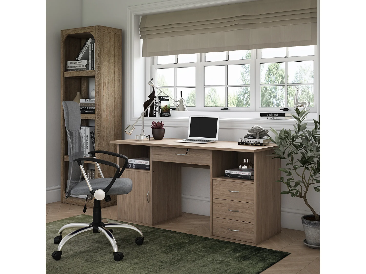 Orlando | Chaise de bureau en mesh gris