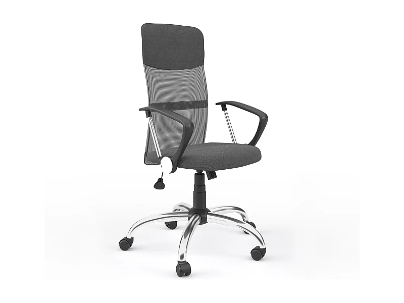 Orlando | Chaise de bureau en mesh gris