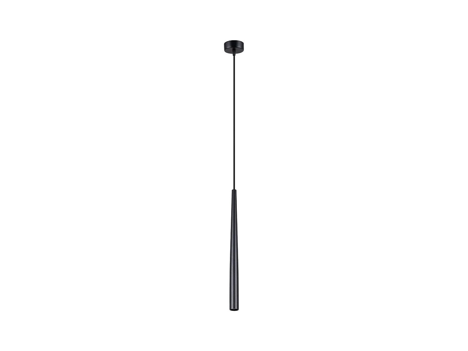 Lampe À Suspension Bliss Moderne En Acier - 1 Sources Lumineuses - L.8 X H.118 Cm - Noir