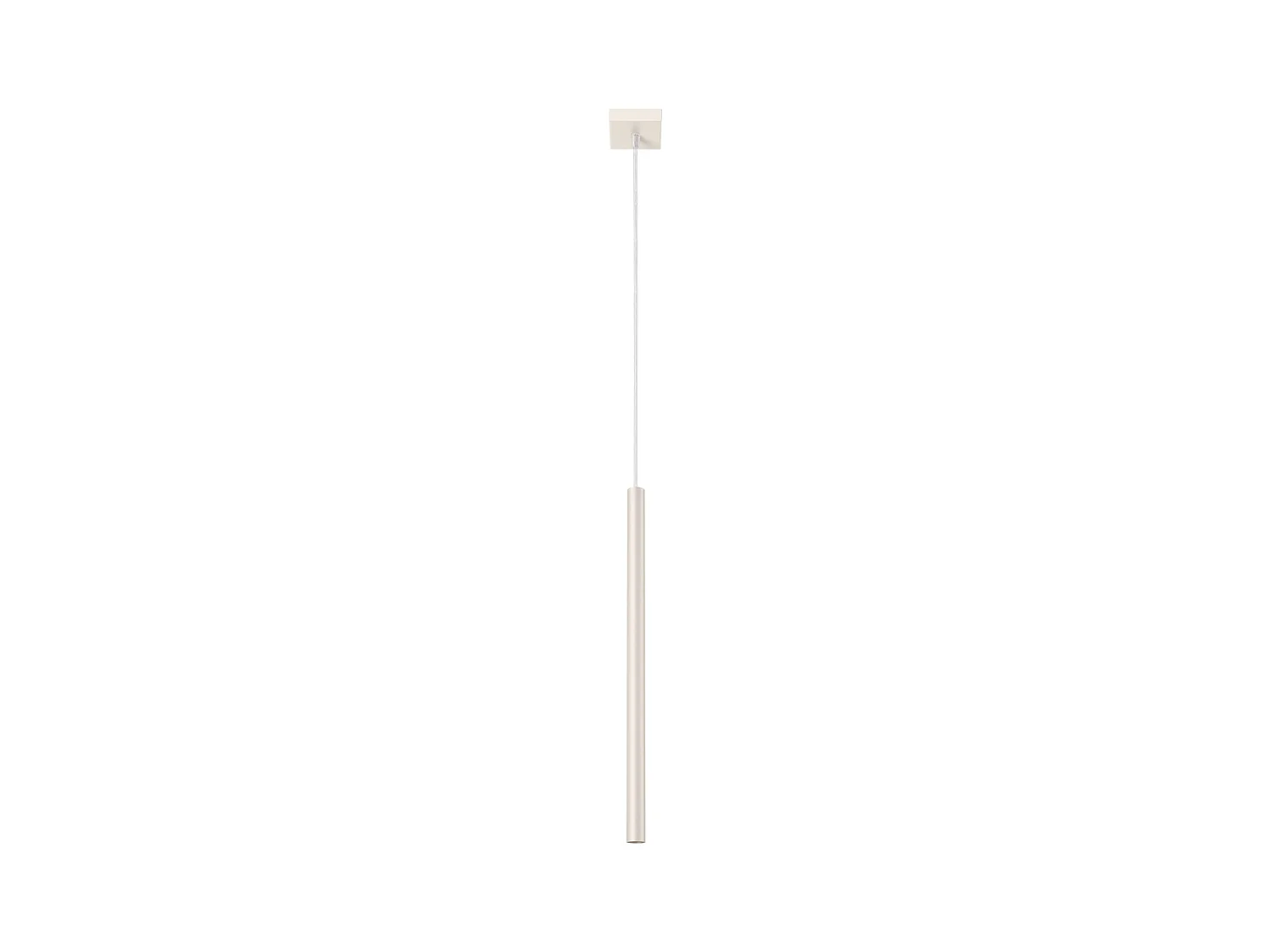 Lampe À Suspension Pastelo Moderne En Acier - 1 Sources Lumineuses - L.8 X H.114 Cm - Beige