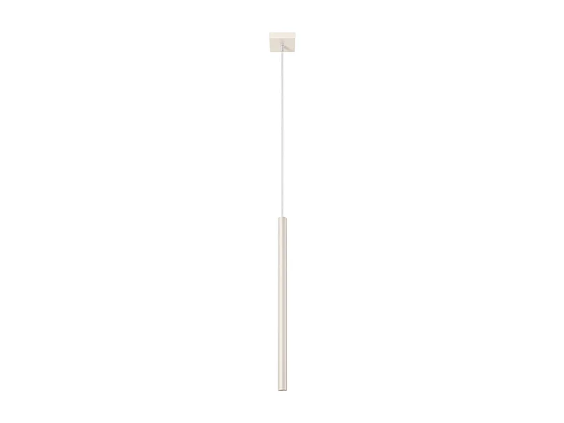Lampe À Suspension Pastelo Moderne En Acier - 1 Sources Lumineuses - L.8 X H.114 Cm - Beige