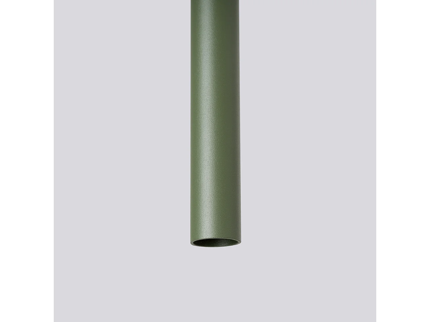 Lampe À Suspension Pastelo Moderne En Acier - 3 Sources Lumineuses - L.19,5 X H.104 Cm - Vert Olive