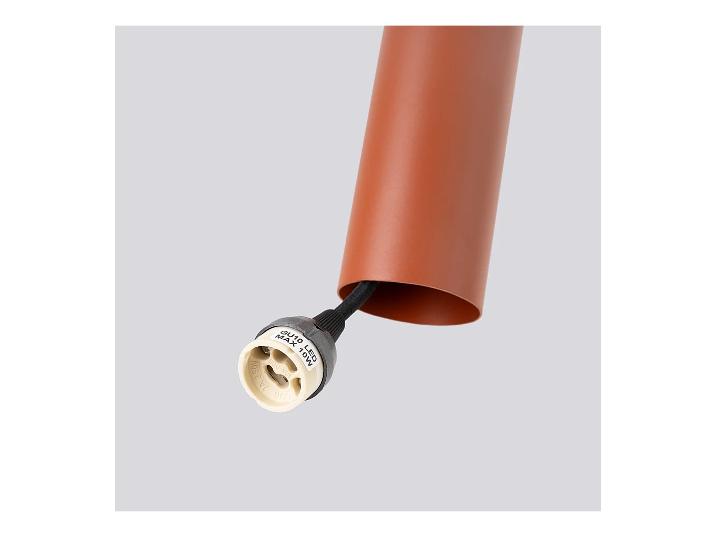 Hanglamp Lagos Zolder Van  - 2 Lichtbronnen - L.30 X H.105 Cm - Rode Oker