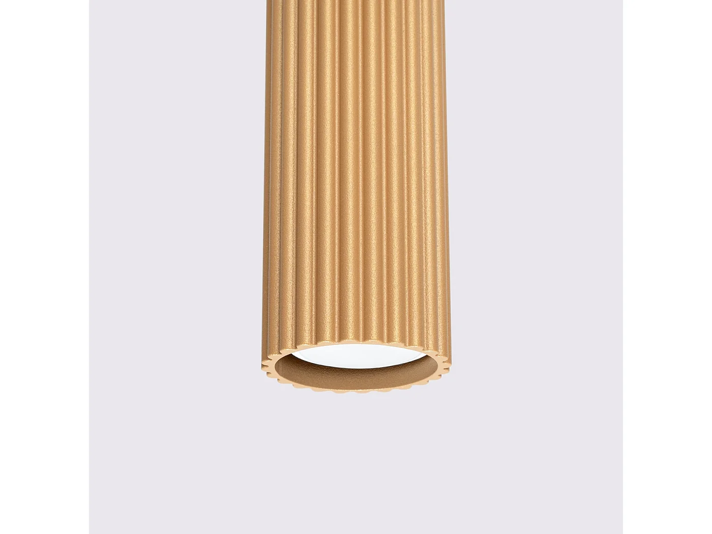 Hanglamp Karbon Minimalistisch Van  - 1 Lichtbronnen - L.8 X H.118 Cm - Gouden