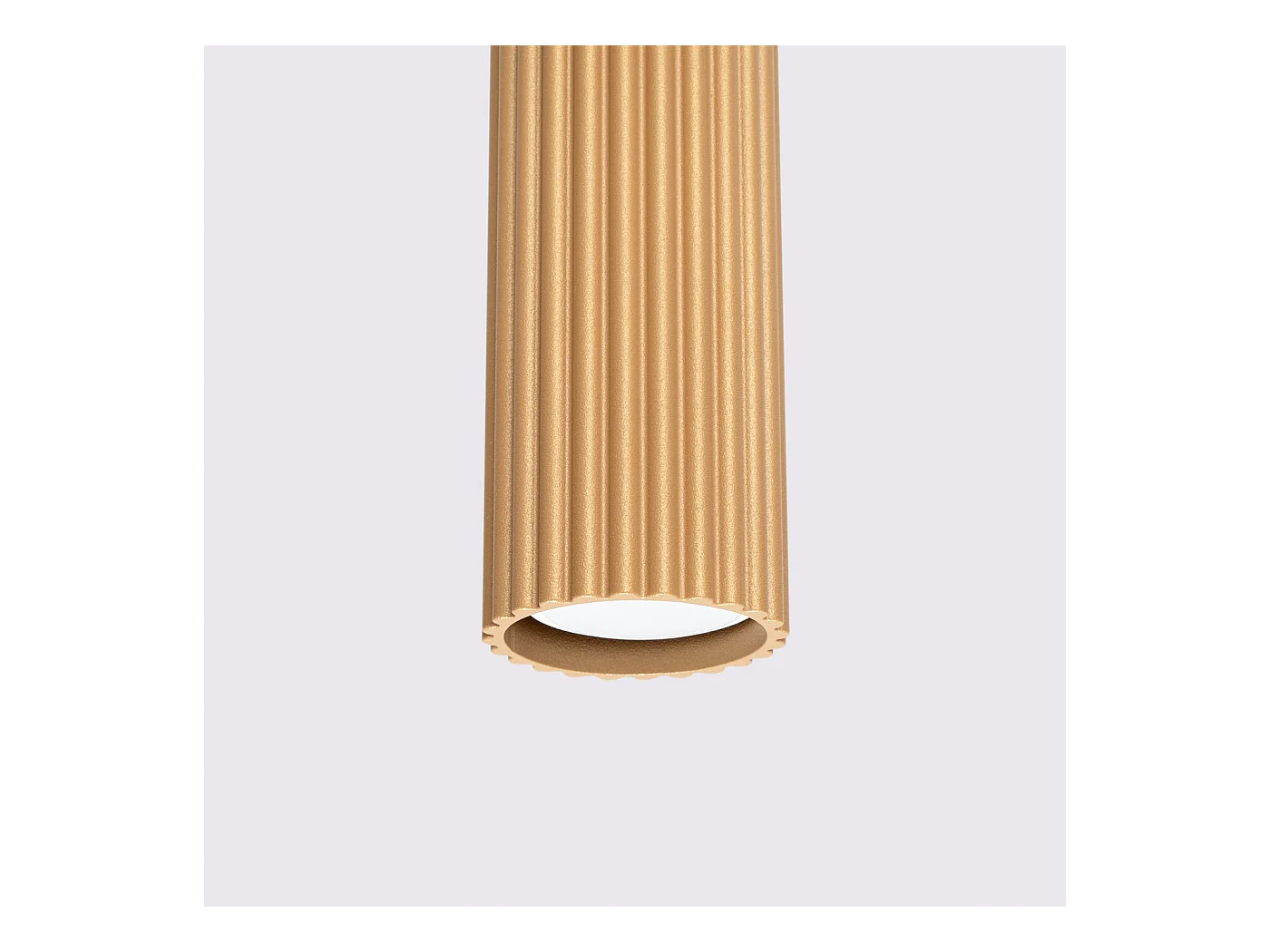 Lampe À Suspension Karbon Minimaliste En Aluminium - 1 Sources Lumineuses - L.8 X H.118 Cm - Doré