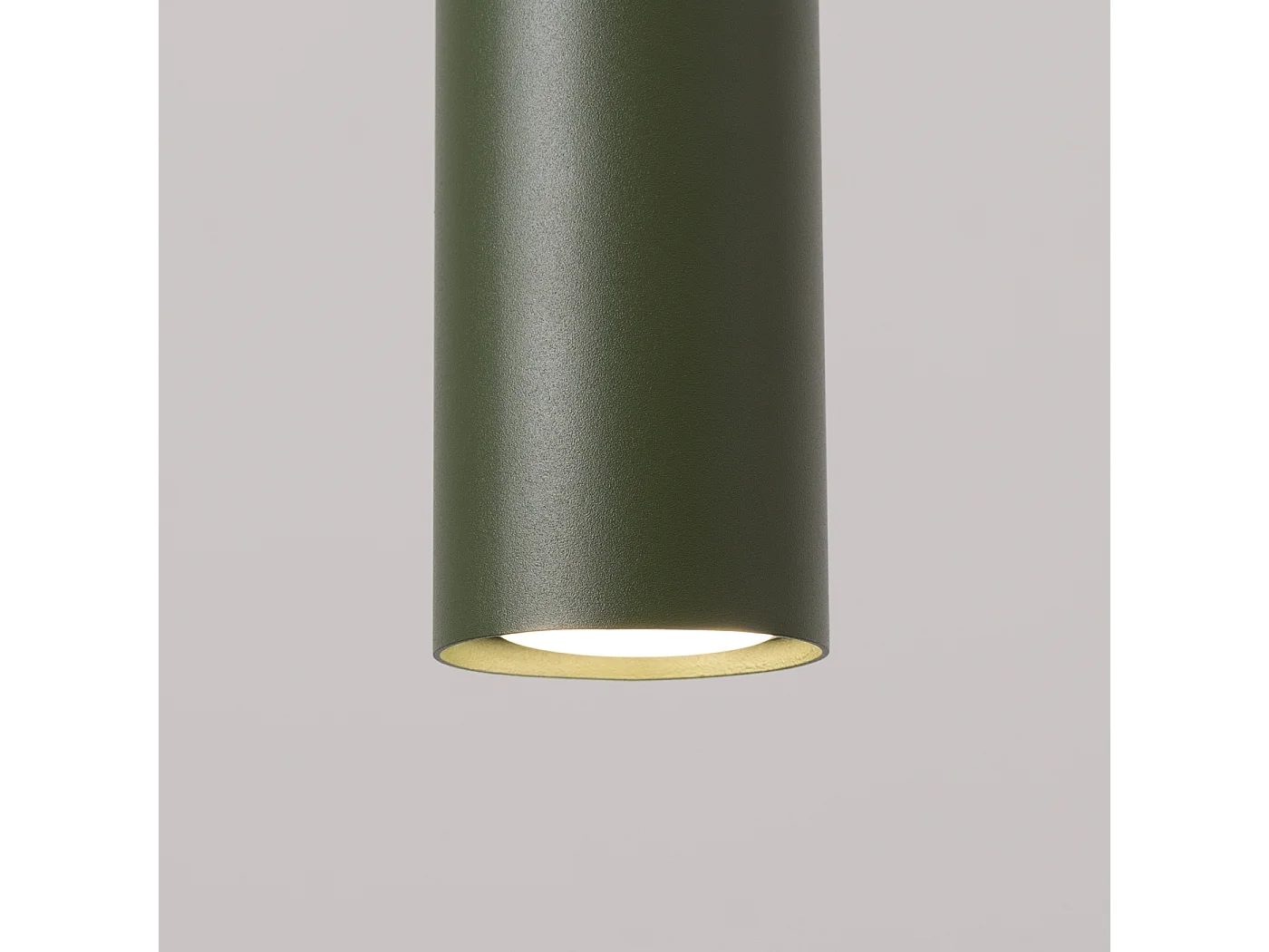 Lampe À Suspension Lagos Grenier En Acier - 3 Sources Lumineuses - L.45 X H.98 Cm - Vert Olive