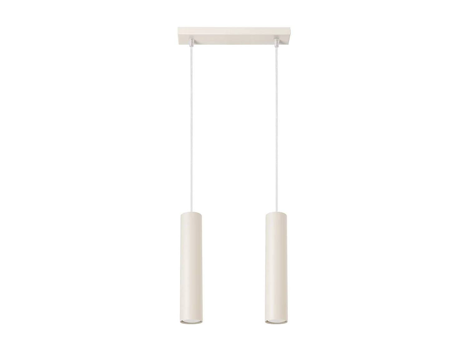 Hanglamp Lagos Zolder Van  - 2 Lichtbronnen - L.30 X H.105 Cm - Beige