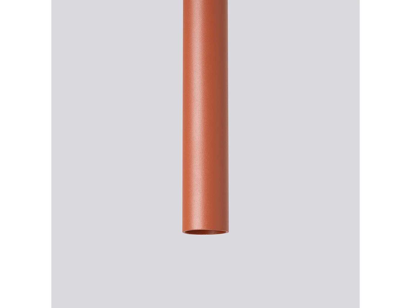 Lampe À Suspension Pastelo Moderne En Acier - 3 Sources Lumineuses - L.19,5 X H.104 Cm - Ocre Rouge