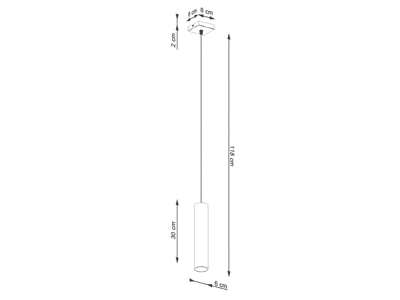 Lampe À Suspension Lagos Grenier En Acier - 1 Sources Lumineuses - L.8 X H.118 Cm - Vert Olive