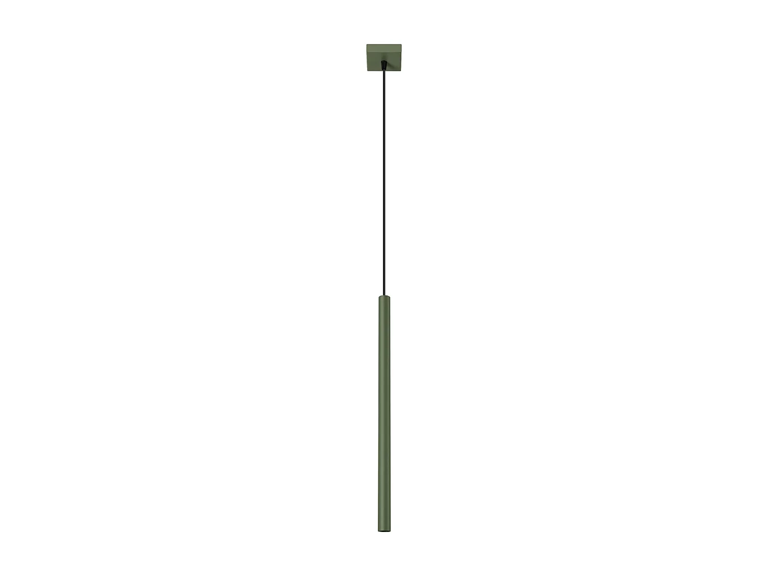 Lampada A Sospensione Pastelo Moderno Di Acciaio - 1 Sorgenti Luminose - L.8 X A.114 Cm - Verde Oliva