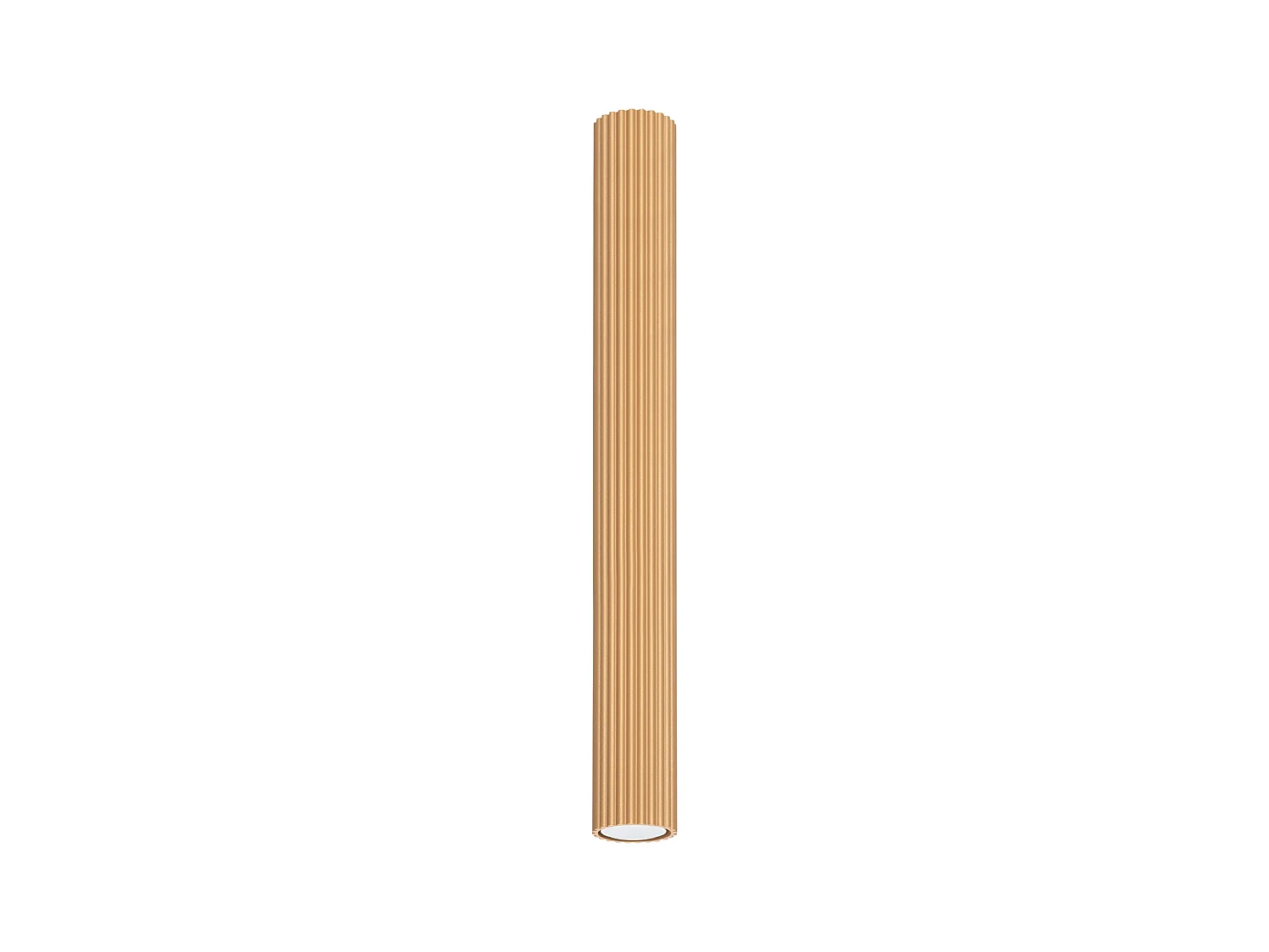 Plafonnier Karbon Minimaliste En Aluminium - 1 Sources Lumineuses - L.6,5 X H.60 Cm - Doré