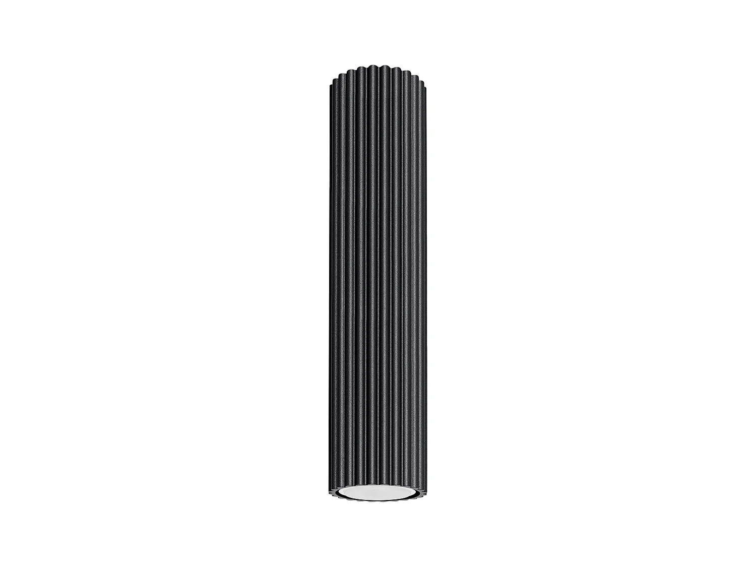 Plafonnier Karbon Minimaliste En Aluminium - 1 Sources Lumineuses - L.6,5 X H.30 Cm - Noir