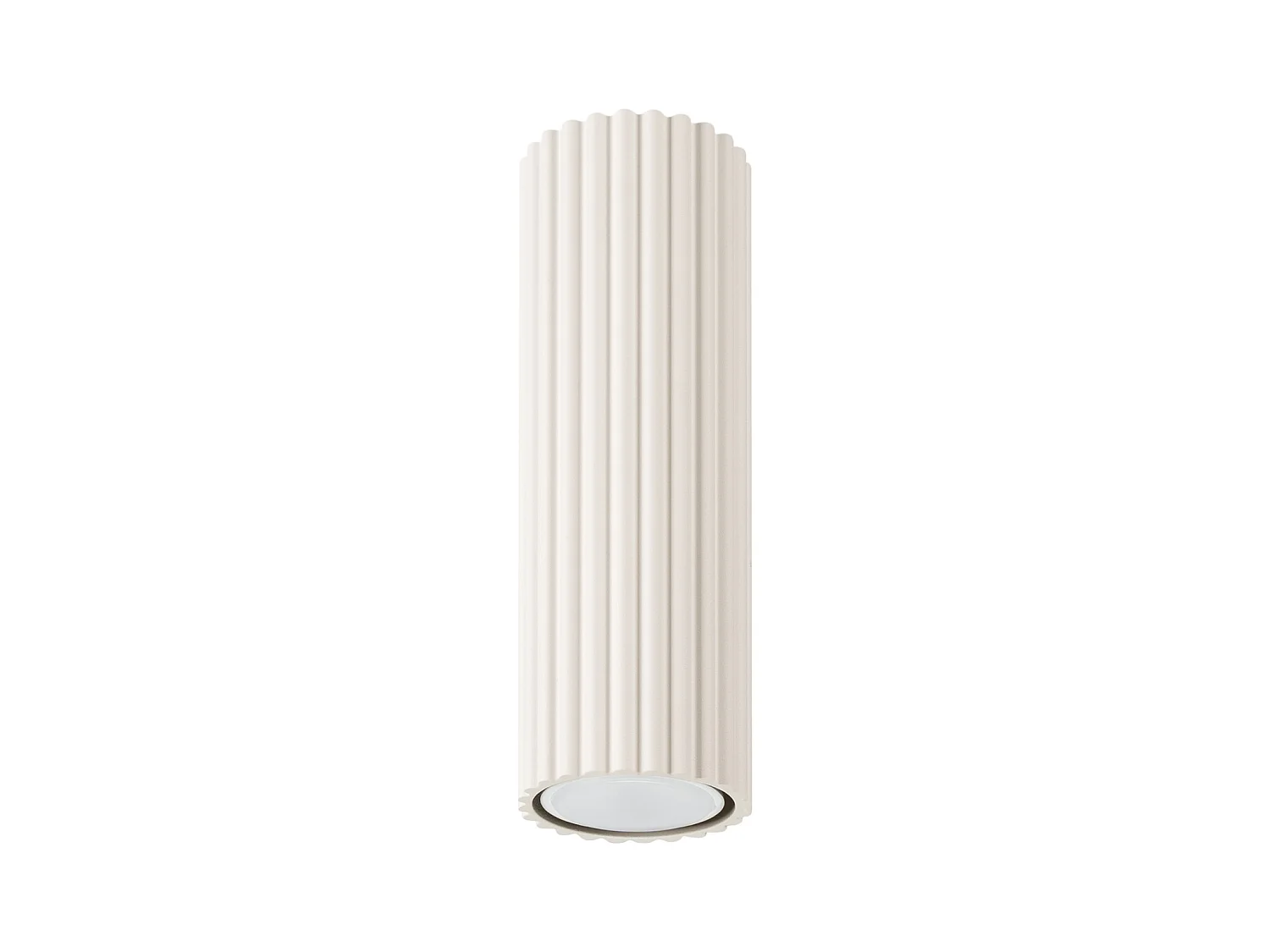 Plafonnier Karbon Minimaliste En Aluminium - 1 Sources Lumineuses - L.6,5 X H.20 Cm - Beige