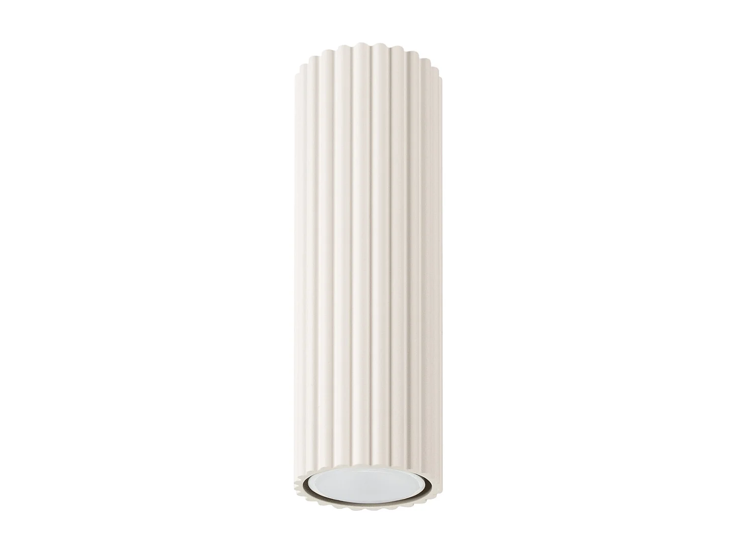 Plafonnier Karbon Minimaliste En Aluminium - 1 Sources Lumineuses - L.6,5 X H.20 Cm - Beige