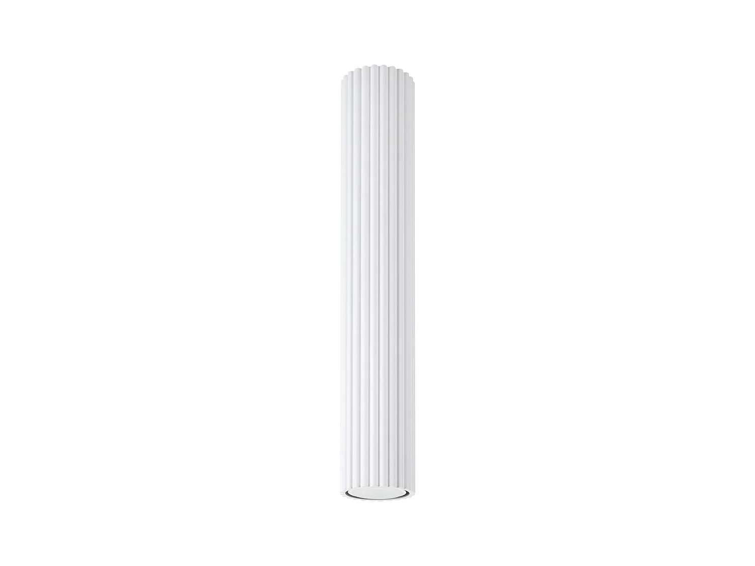 Plafonnier Karbon Minimaliste En Aluminium - 1 Sources Lumineuses - L.6,5 X H.40 Cm - Blanc
