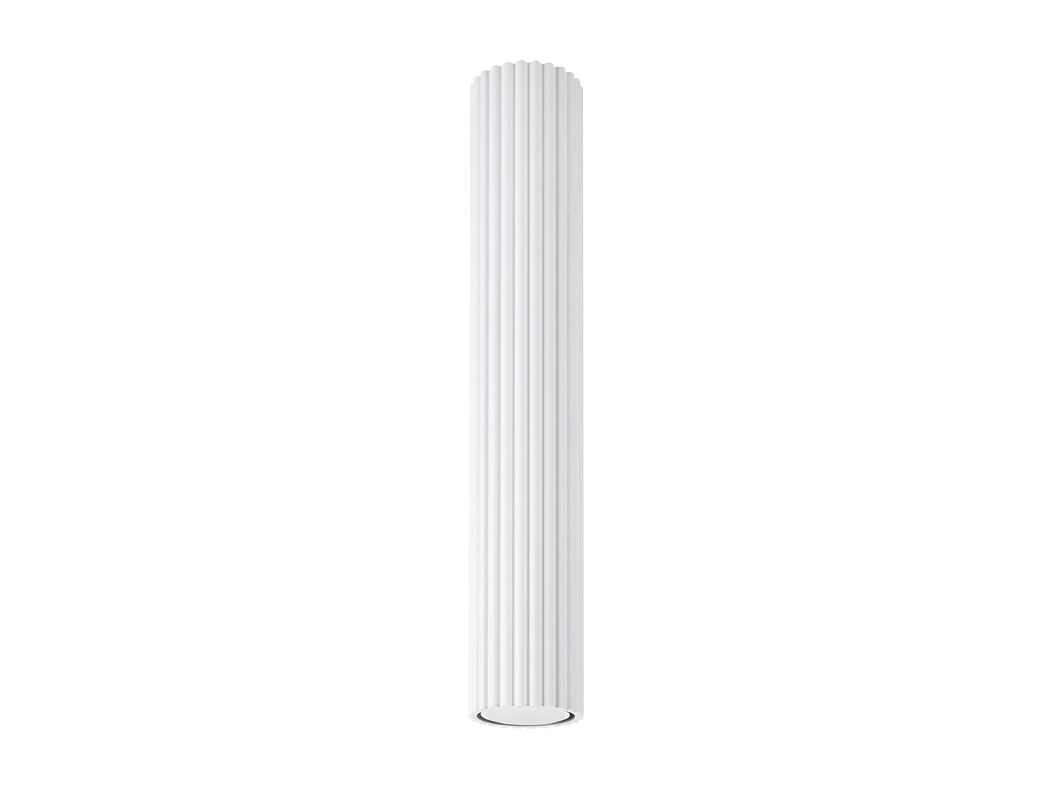 Plafonnier Karbon Minimaliste En Aluminium - 1 Sources Lumineuses - L.6,5 X H.40 Cm - Blanc