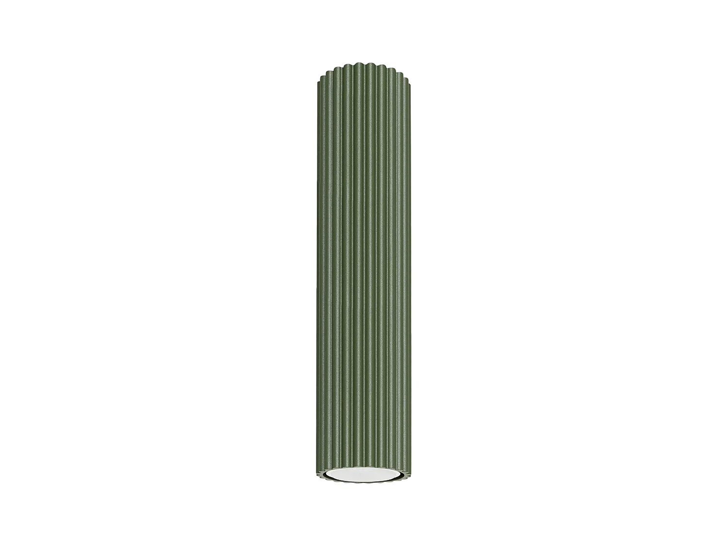 Plafonnier Karbon Minimaliste En Aluminium - 1 Sources Lumineuses - L.6,5 X H.30 Cm - Vert Olive