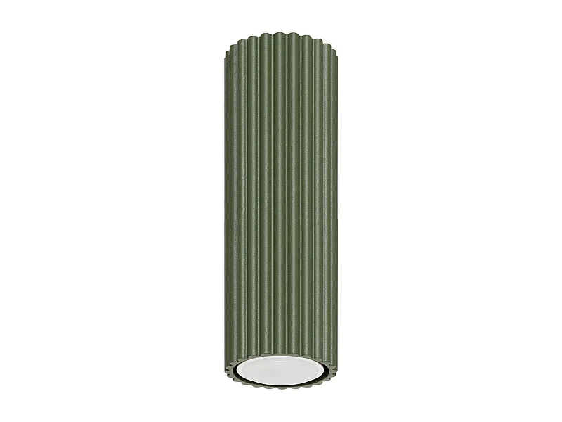 Plafonnier Karbon Minimaliste En Aluminium - 1 Sources Lumineuses - L.6,5 X H.20 Cm - Vert Olive
