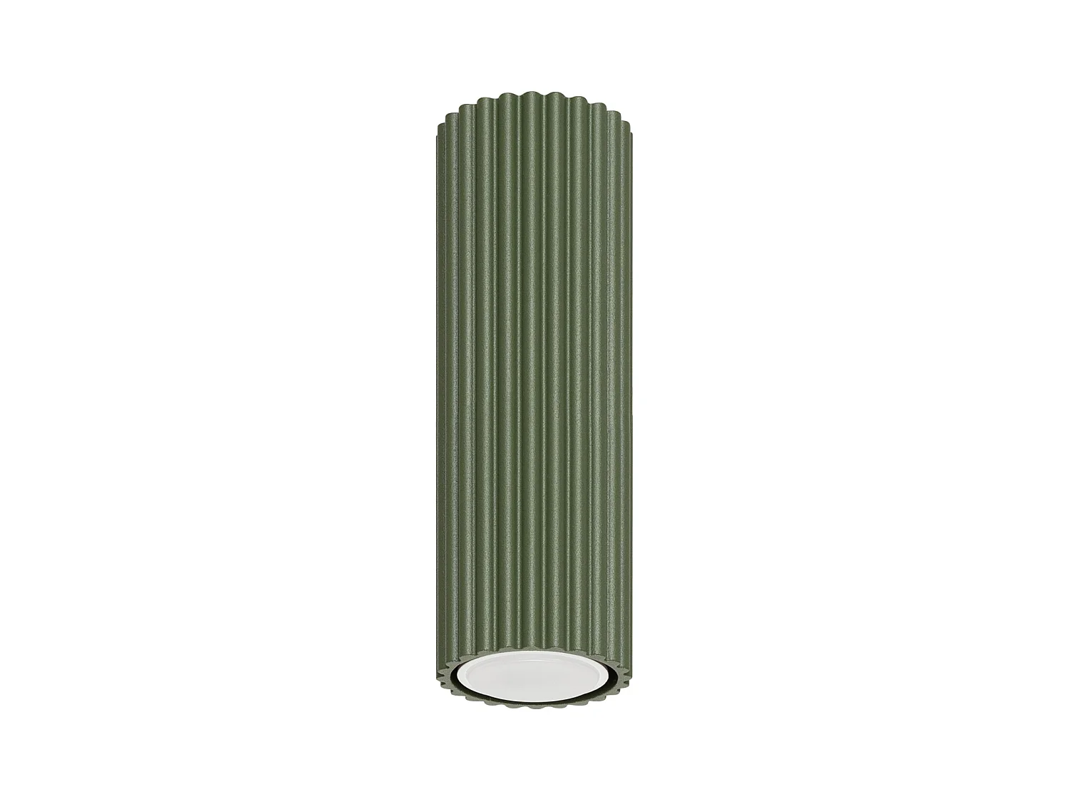 Plafonnier Karbon Minimaliste En Aluminium - 1 Sources Lumineuses - L.6,5 X H.20 Cm - Vert Olive