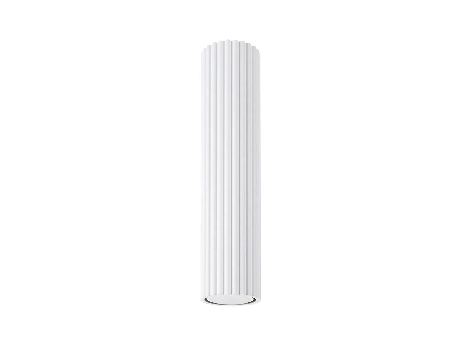 Plafonnier Karbon Minimaliste En Aluminium - 1 Sources Lumineuses - L.6,5 X H.30 Cm - Blanc