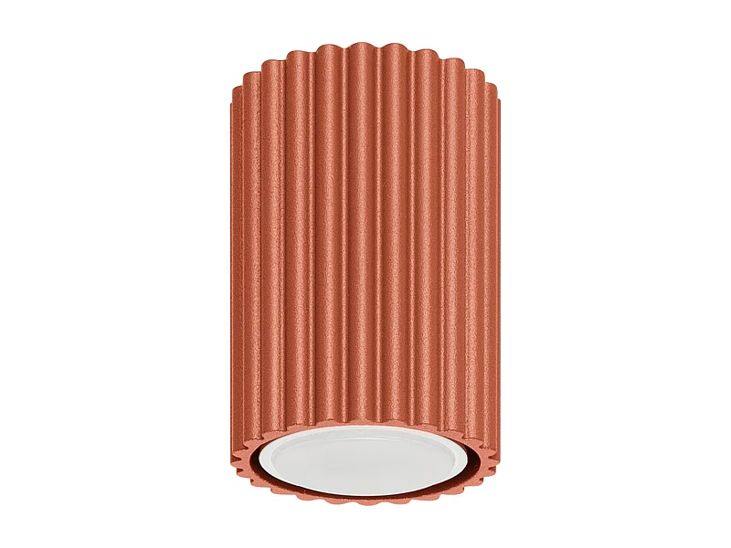 Plafondlamp Karbon Minimalistisch Van  - 1 Lichtbronnen - L.6,5 X H.10 Cm - Rode Oker