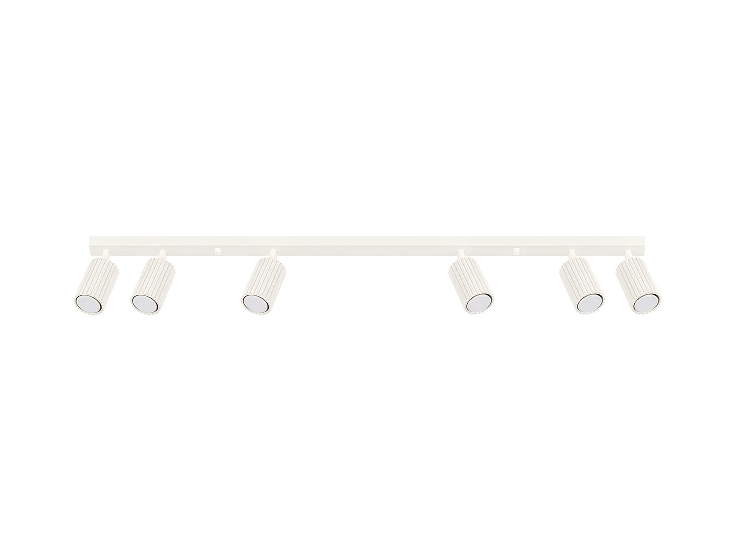 Plafonnier Karbon Minimaliste En Aluminium - 6 Sources Lumineuses - L.117 X H.16,5 Cm - Beige