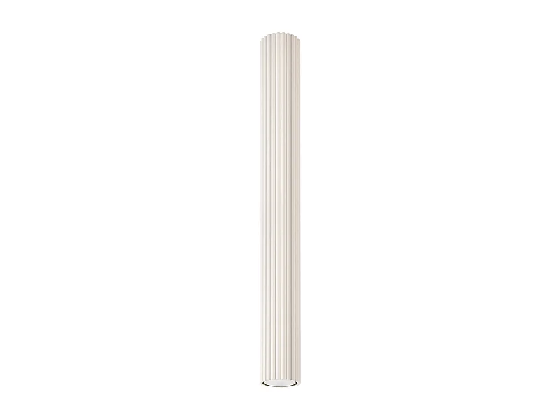Plafonnier Karbon Minimaliste En Aluminium - 1 Sources Lumineuses - L.6,5 X H.60 Cm - Beige