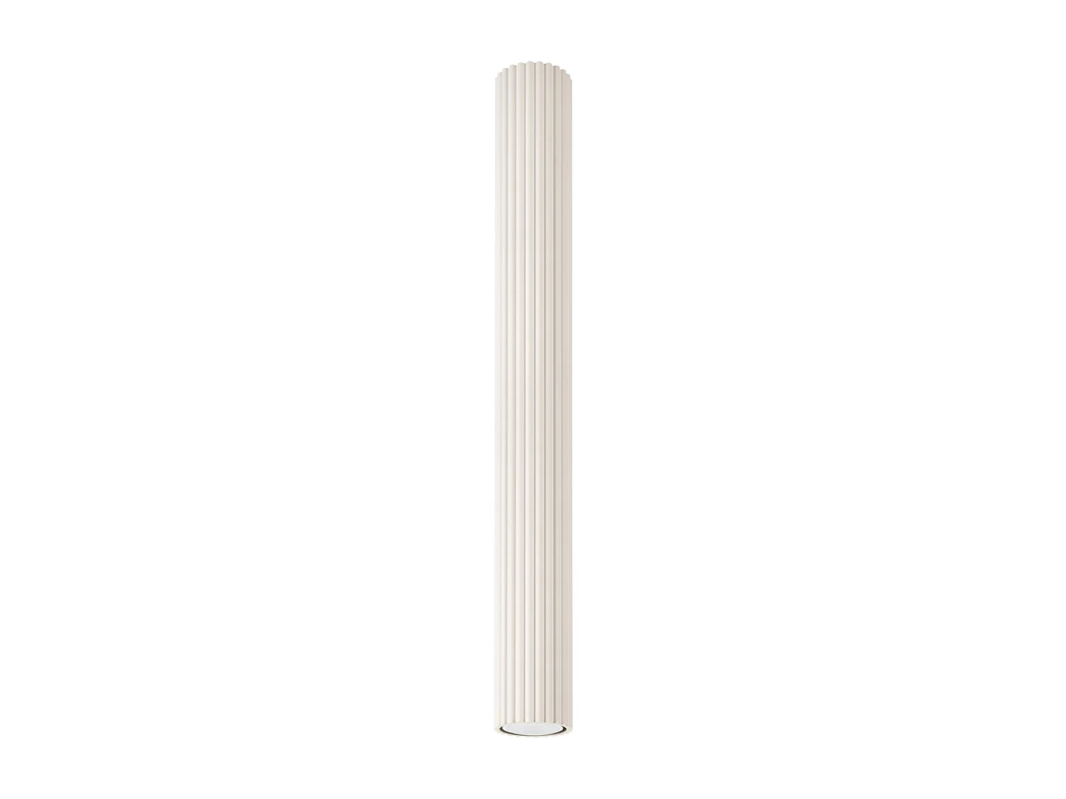 Lampada Da Soffitto Karbon Minimalista Di Alluminio - 1 Sorgenti Luminose - L.6,5 X A.60 Cm - Beige