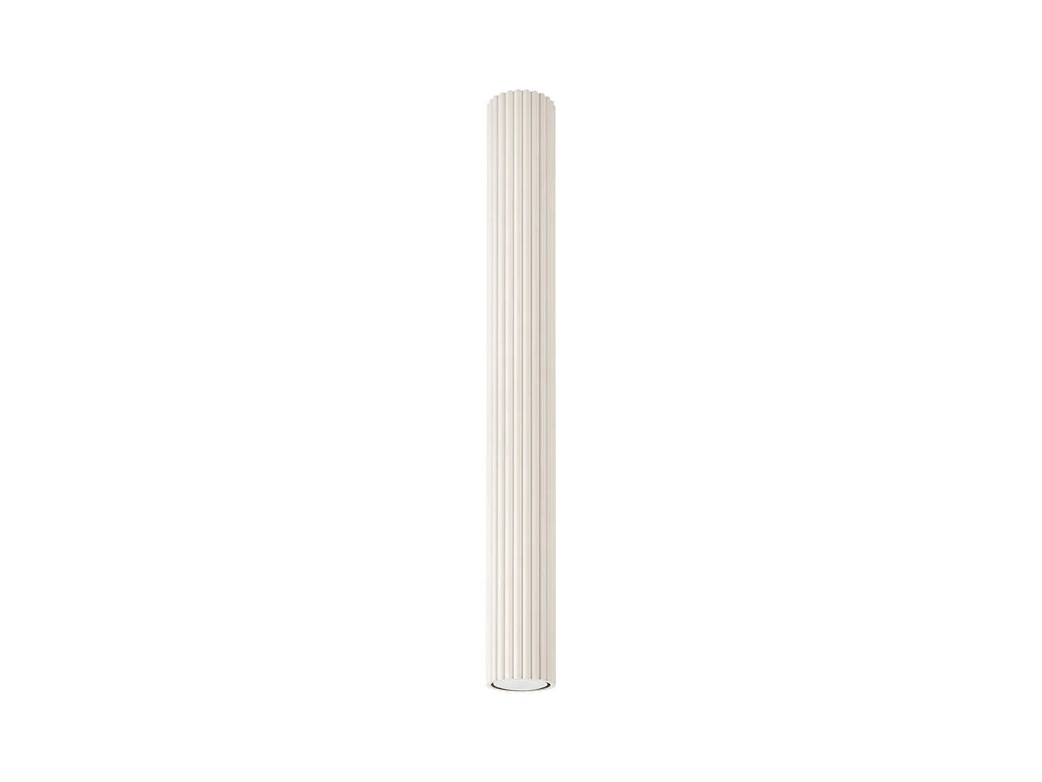Plafonnier Karbon Minimaliste En Aluminium - 1 Sources Lumineuses - L.6,5 X H.60 Cm - Beige