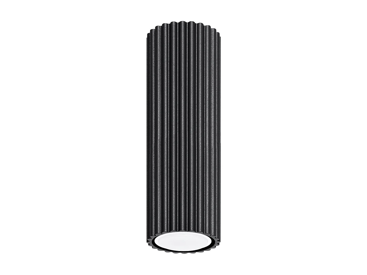 Plafonnier Karbon Minimaliste En Aluminium - 1 Sources Lumineuses - L.6,5 X H.20 Cm - Noir