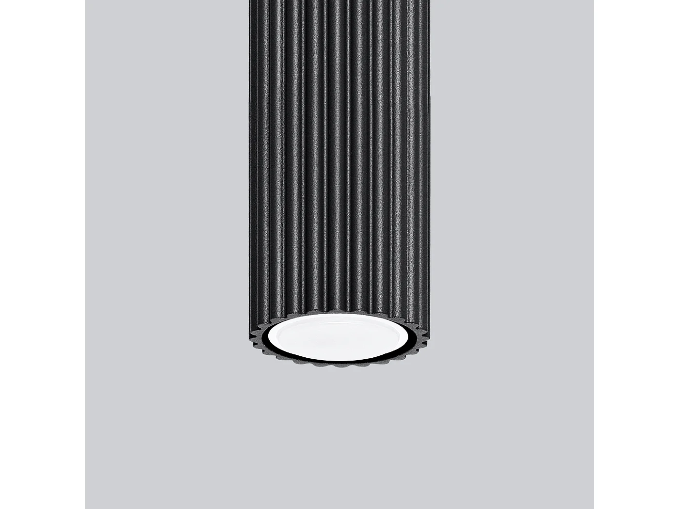 Luminária de teto KARBON minimalista, alumínio - 1 lichtbronnen - L.6.5 x H.20 cm - preto