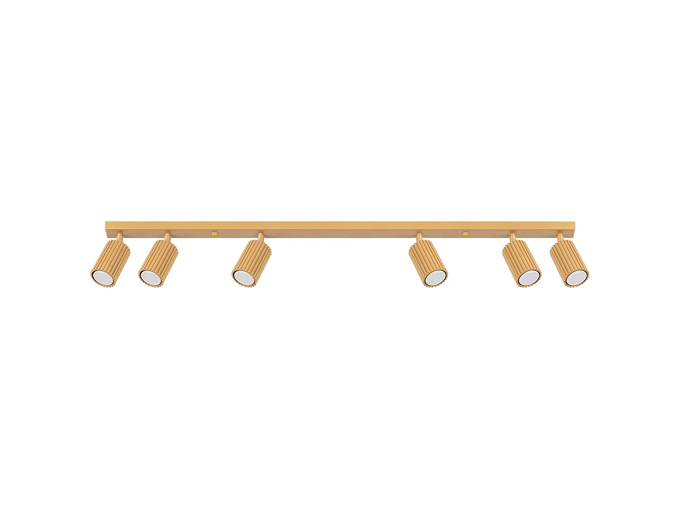 Plafondlamp KARBON minimalistisch van  - 6 lichtbronnen - L.117 x H.16,5 cm - gouden