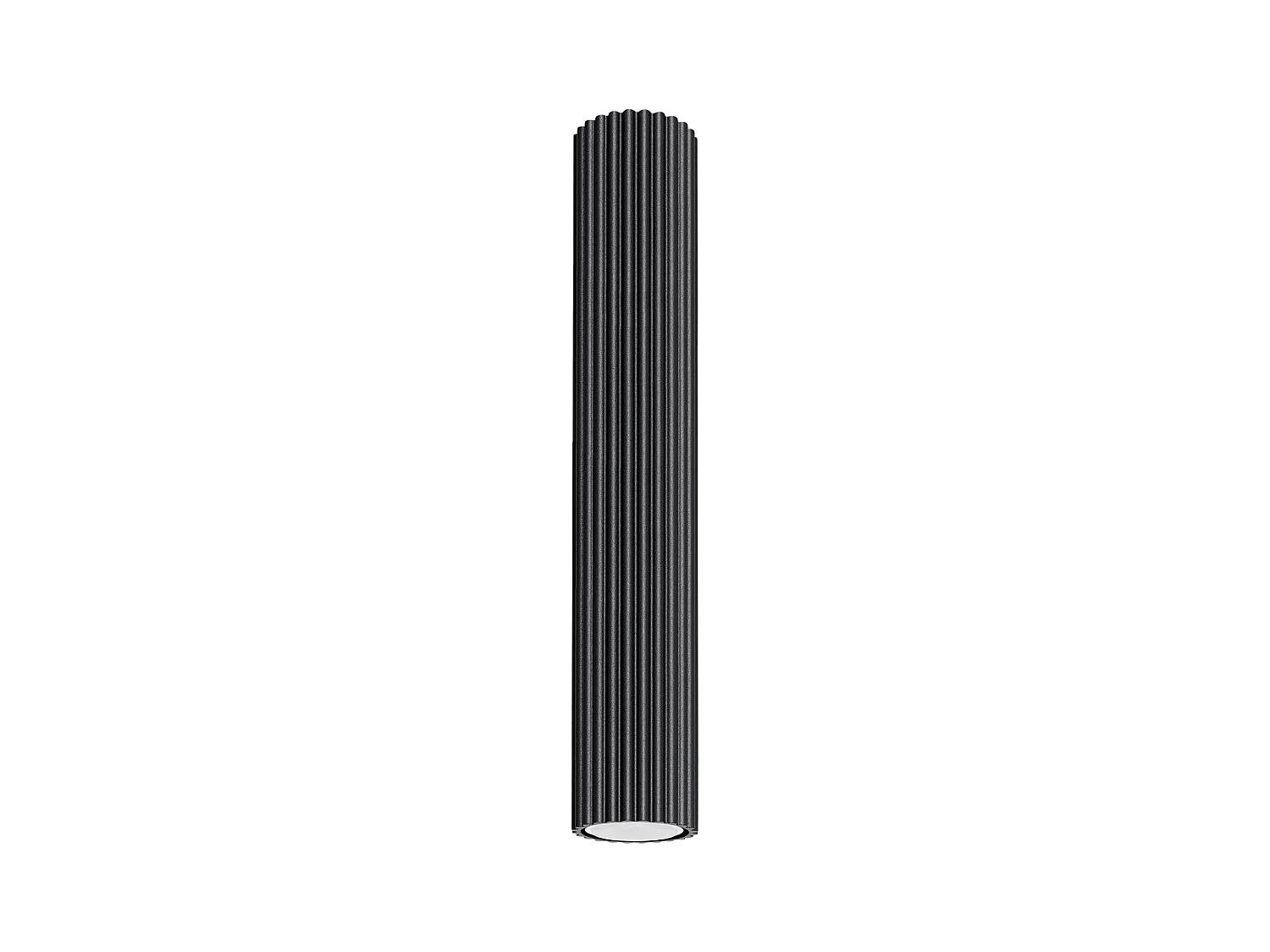 Plafonnier Karbon Minimaliste En Aluminium - 1 Sources Lumineuses - L.6,5 X H.40 Cm - Noir