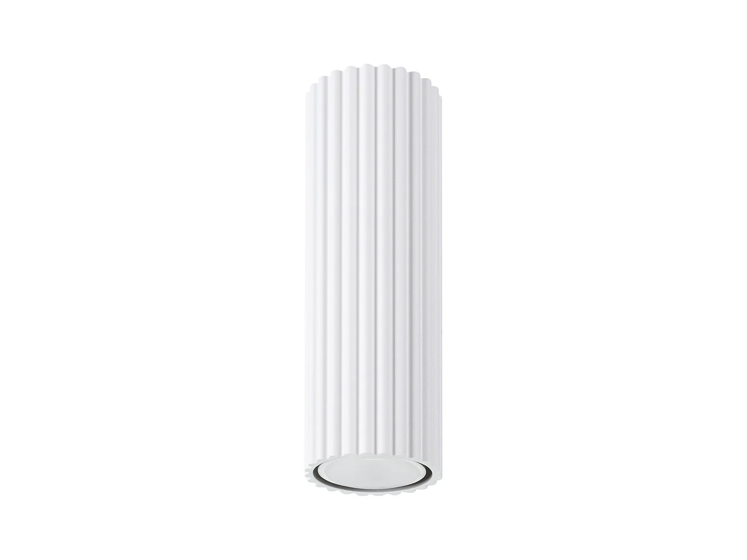 Plafonnier Karbon Minimaliste En Aluminium - 1 Sources Lumineuses - L.6,5 X H.20 Cm - Blanc