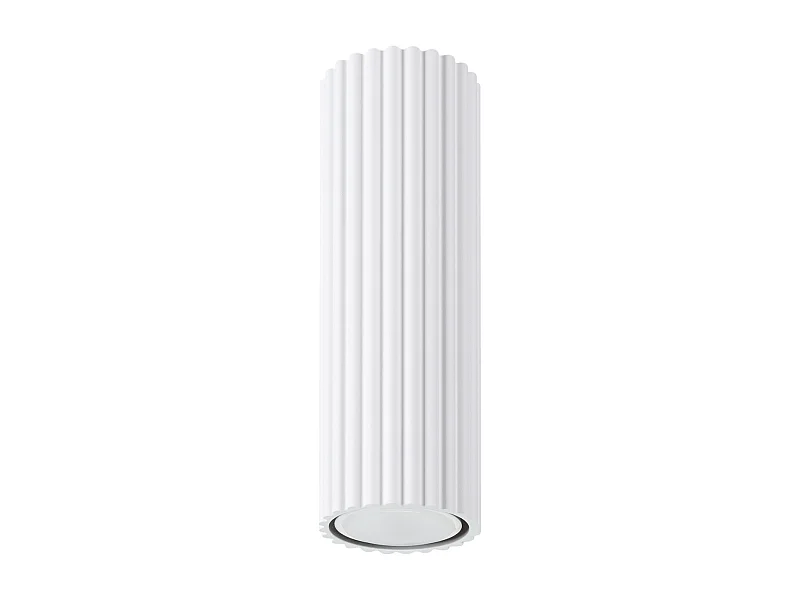 Plafonnier Karbon Minimaliste En Aluminium - 1 Sources Lumineuses - L.6,5 X H.20 Cm - Blanc