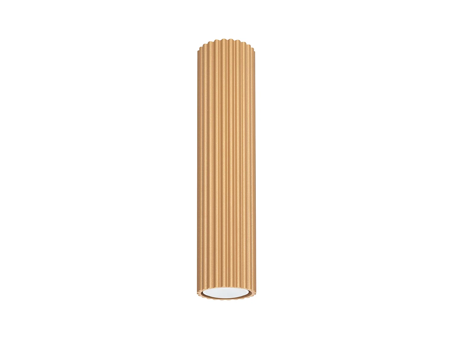 Plafonnier Karbon Minimaliste En Aluminium - 1 Sources Lumineuses - L.6,5 X H.30 Cm - Doré