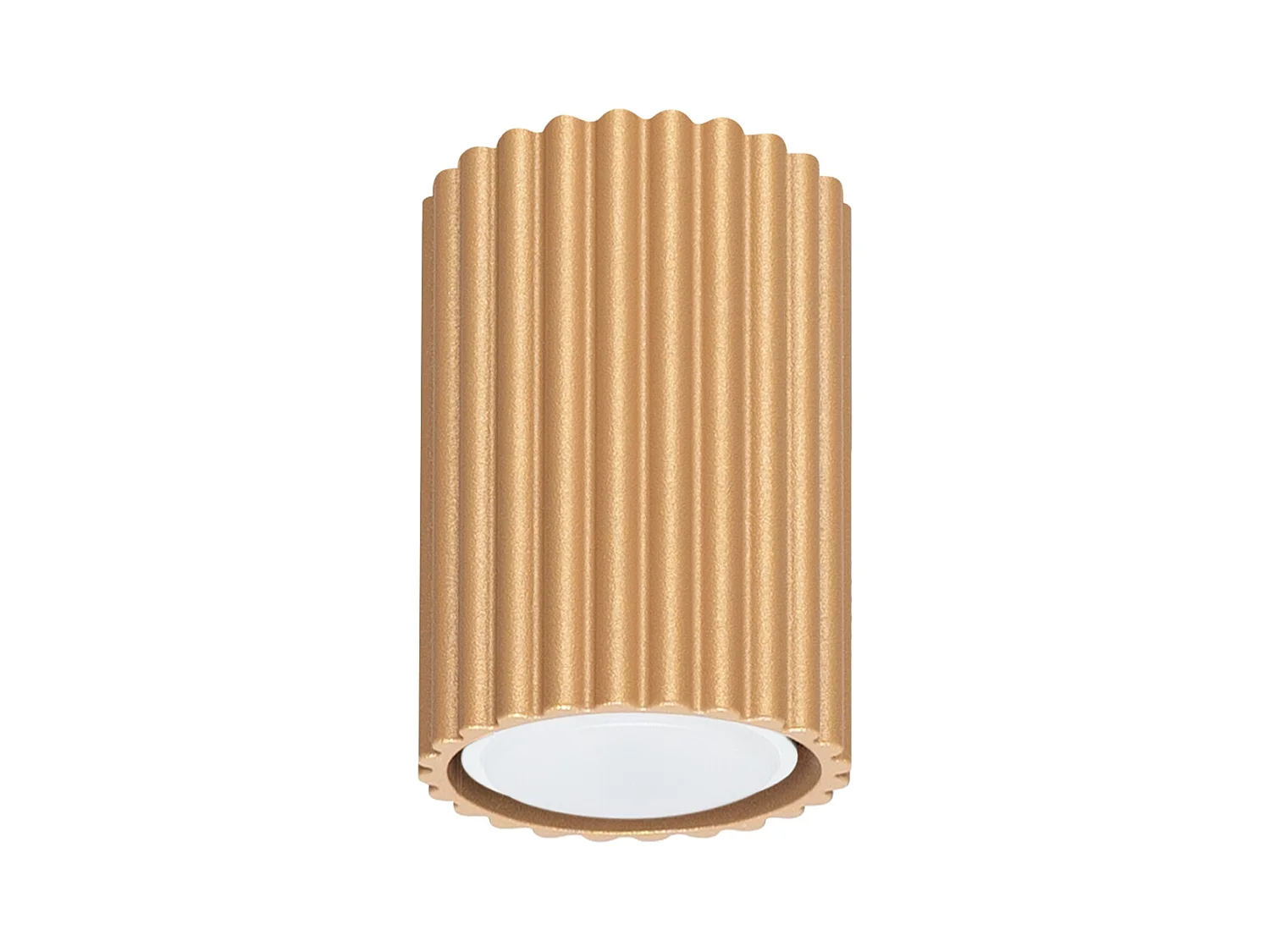 Plafonnier Karbon Minimaliste En Aluminium - 1 Sources Lumineuses - L.6,5 X H.10 Cm - Doré