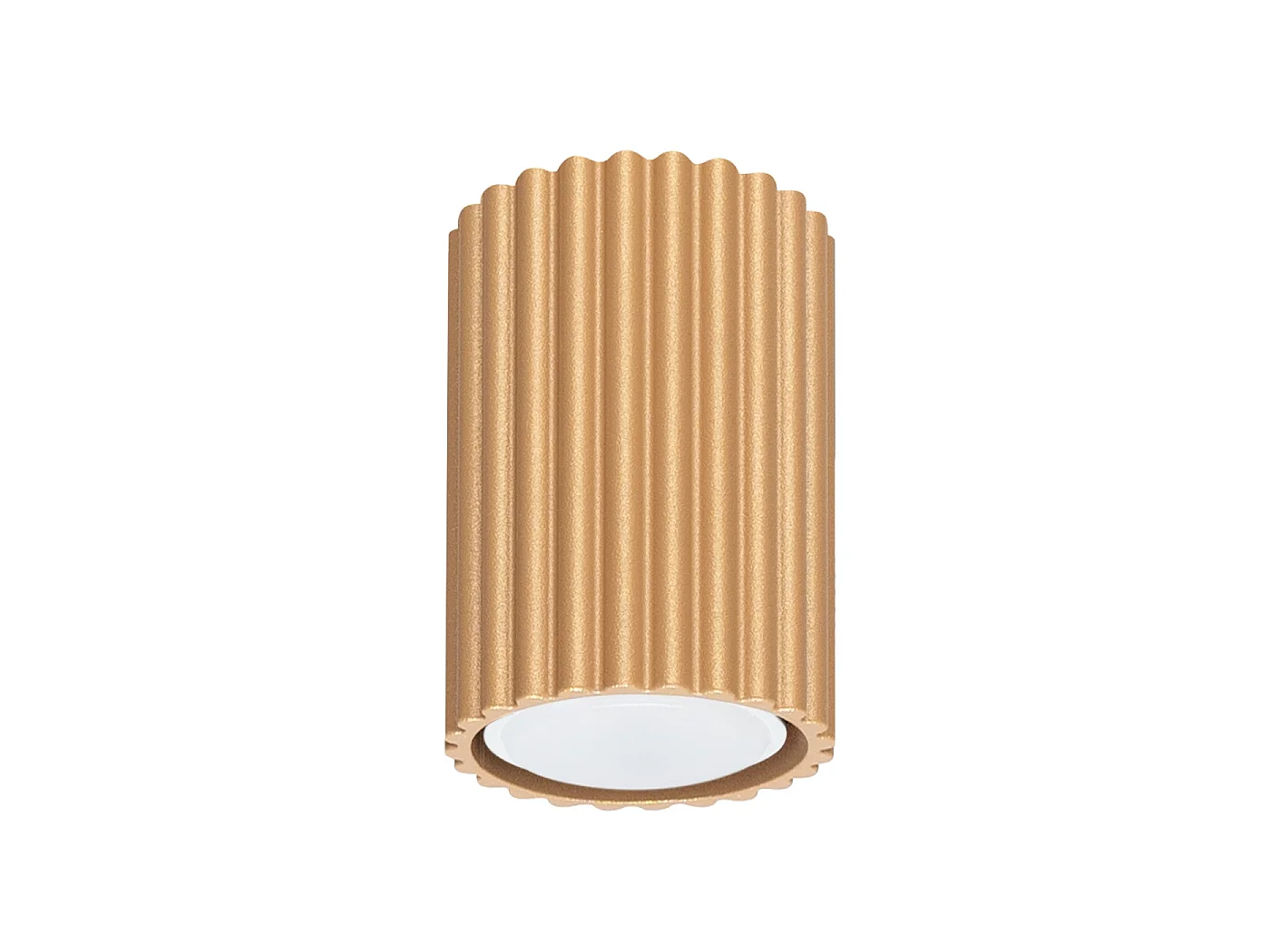 Plafonnier Karbon Minimaliste En Aluminium - 1 Sources Lumineuses - L.6,5 X H.10 Cm - Doré