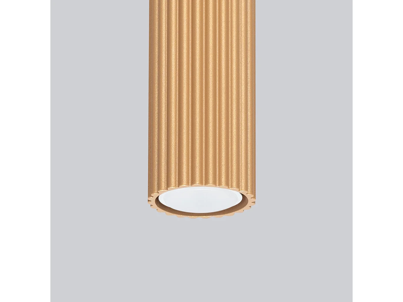 Plafonnier Karbon Minimaliste En Aluminium - 1 Sources Lumineuses - L.6,5 X H.10 Cm - Doré