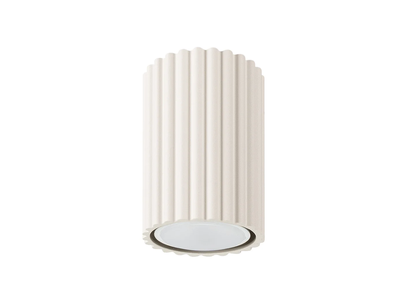 Plafonnier Karbon Minimaliste En Aluminium - 1 Sources Lumineuses - L.6,5 X H.10 Cm - Beige