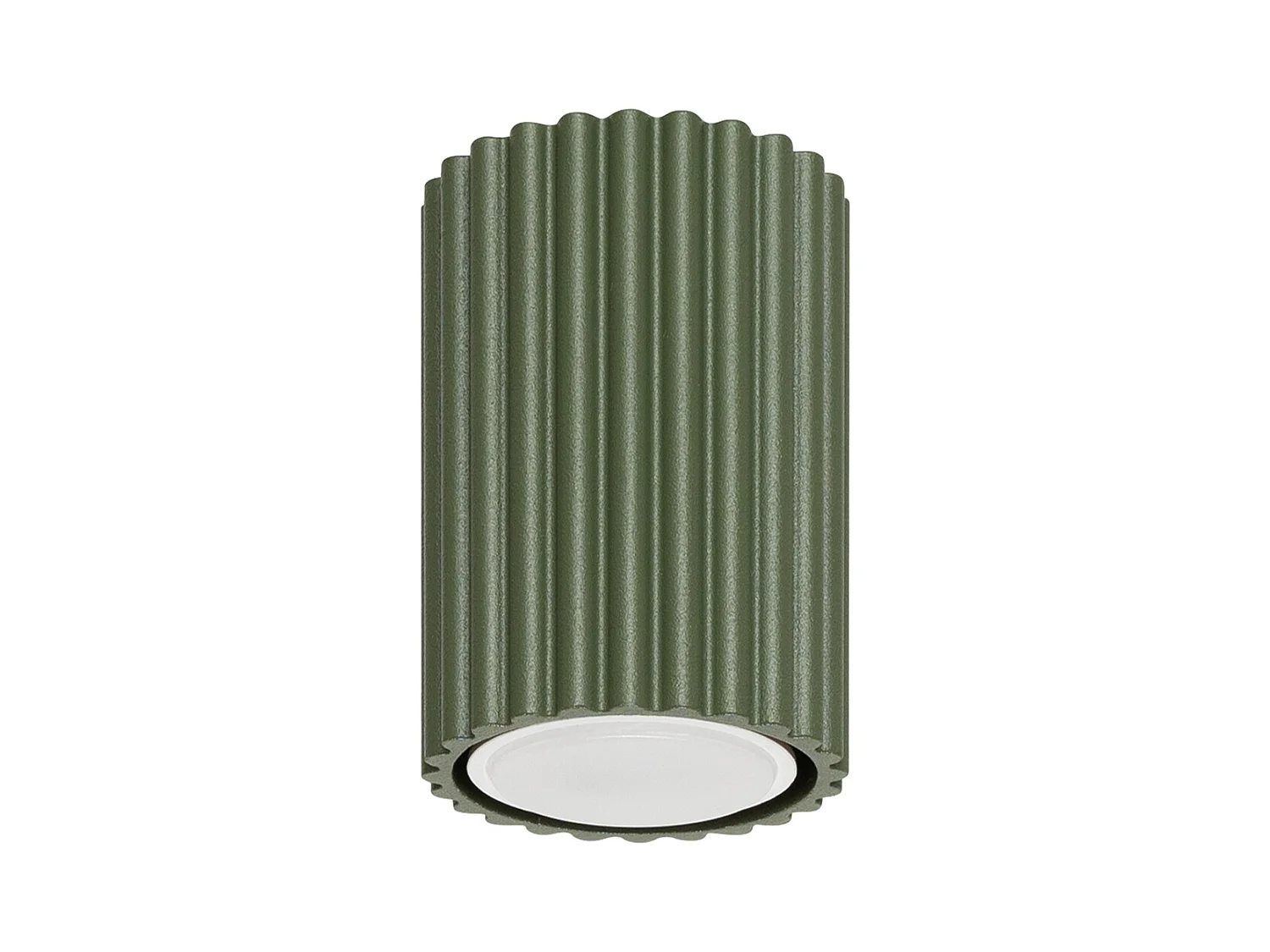 Plafonnier Karbon Minimaliste En Aluminium - 1 Sources Lumineuses - L.6,5 X H.10 Cm - Vert Olive