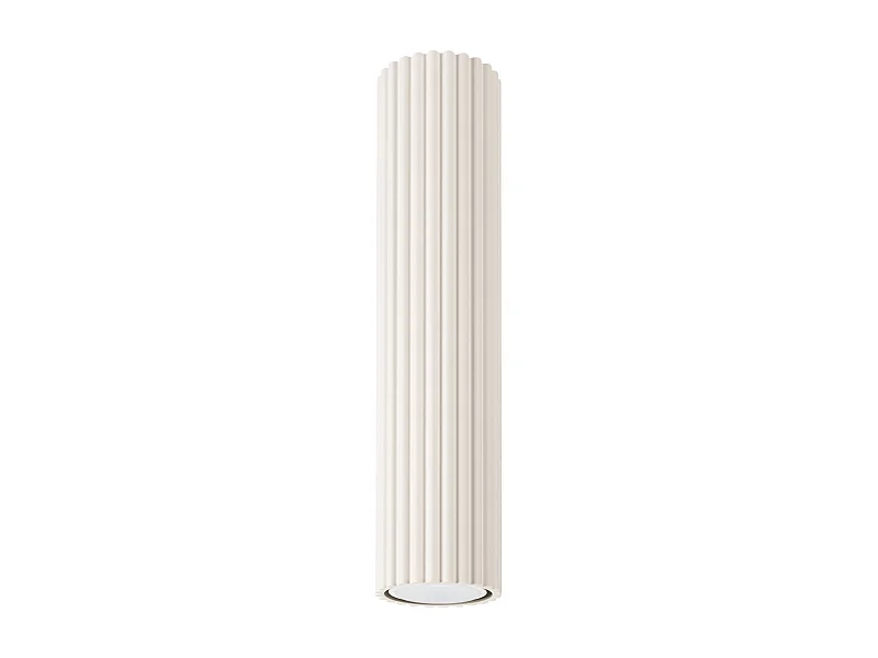 Plafonnier Karbon Minimaliste En Aluminium - 1 Sources Lumineuses - L.6,5 X H.30 Cm - Beige