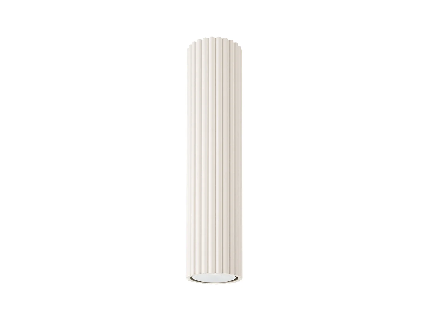 Plafonnier Karbon Minimaliste En Aluminium - 1 Sources Lumineuses - L.6,5 X H.30 Cm - Beige