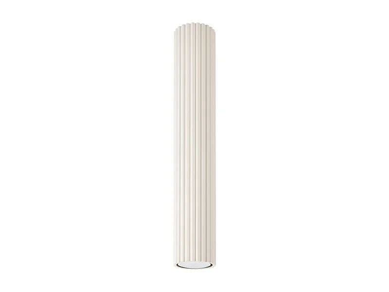 Plafonnier Karbon Minimaliste En Aluminium - 1 Sources Lumineuses - L.6,5 X H.40 Cm - Beige