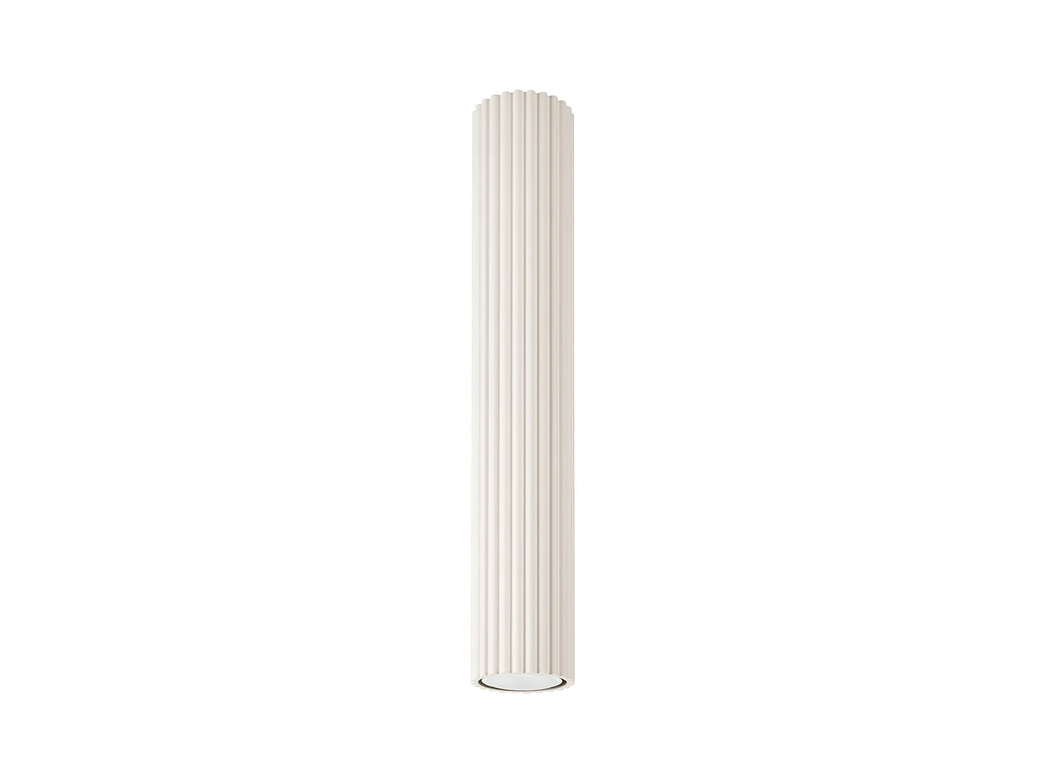 Plafonnier Karbon Minimaliste En Aluminium - 1 Sources Lumineuses - L.6,5 X H.40 Cm - Beige