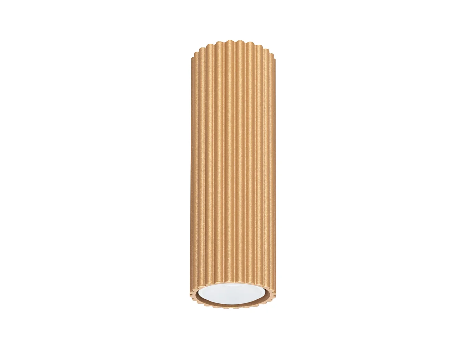 Plafonnier Karbon Minimaliste En Aluminium - 1 Sources Lumineuses - L.6,5 X H.20 Cm - Doré