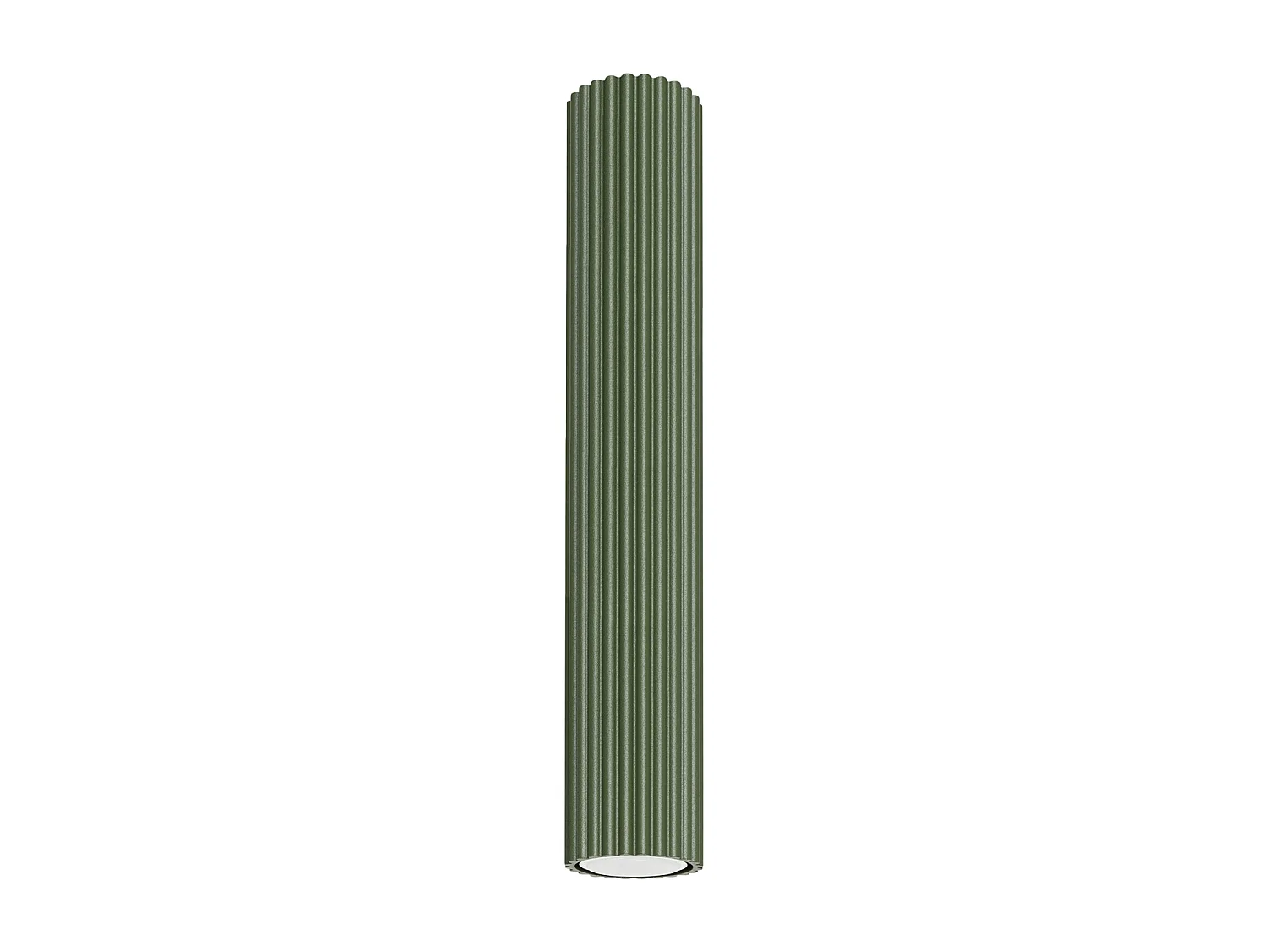 Lampada Da Soffitto Karbon Minimalista Di Alluminio - 1 Sorgenti Luminose - L.6,5 X A.40 Cm - Verde Oliva