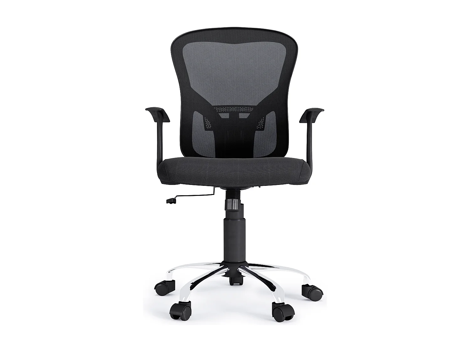 Tampa | Chaise de bureau en tissu noir