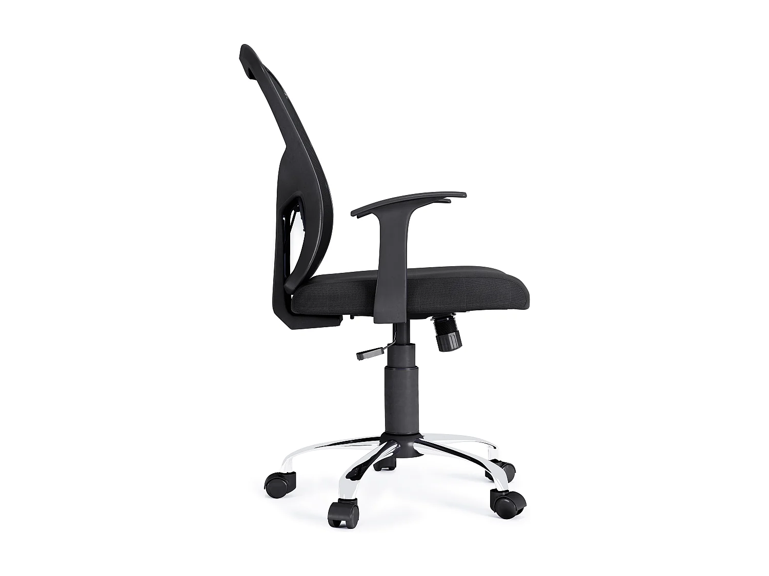 Tampa | Chaise de bureau en tissu noir