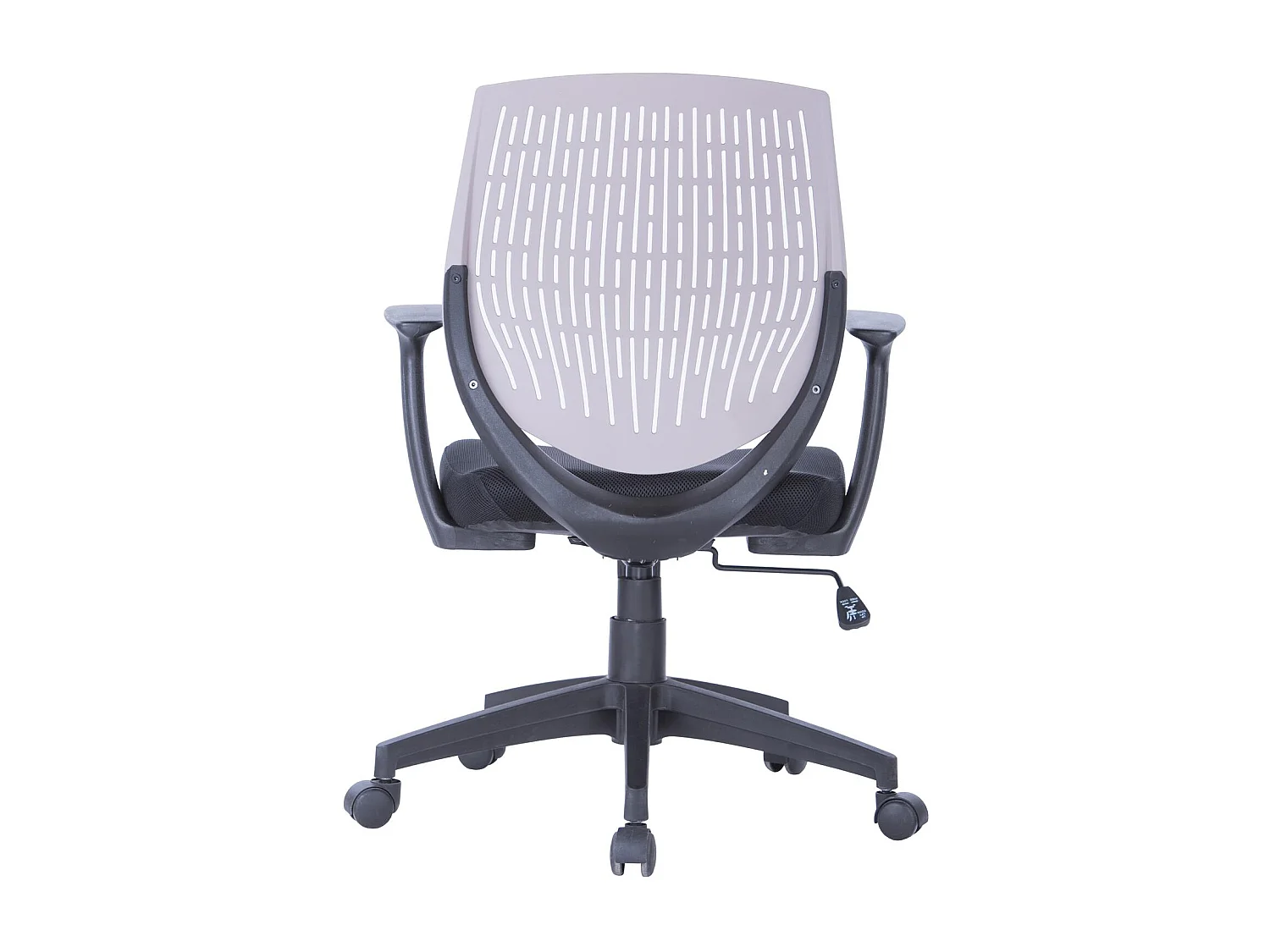 Malibu | Chaise de bureau en tissu gris / noir